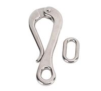 Qalvona Accroche Bateau en Acier Inoxydable, Crochet Rapide Marine 10,2cm, Résistant à la Corrosion - Sécurité Fiable, Libération Rapide, Usage Maritime et Nautique