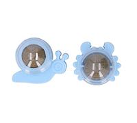 Qalvona Balles de Cataire Rotatives, Jouets Muraux Interactifs pour Chat, 2 Pièces Formes Crabe et Escargot - Matériau Naturel, Nettoyage des Dents, Amusement et Stimulation