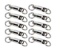 Qalvona Connecteur Rotatif à Roulement à Billes 3,5mm, 10 Pièces, Acier Inoxydable - Résistance Élevée, Rotation Flexible, Idéal pour Pêche