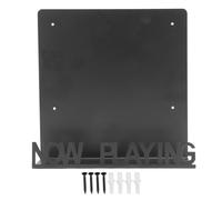 Qalvona Étagère Murale en Fer pour Disques Vinyle, Porte - Disques Compact, Support Mural 10-15 Albums - Design Minimaliste, Protection Optimale, Idéal pour Décor Salon et Studio