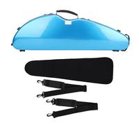 Qalvona Étui Violon 4/4, Boîtier Carbone Léger avec Hygromètre et Serrure à Combinaison, Bretelles Épaules, Bleu - Protection Sécurisée, Matériaux Durables, Transport Facile pour Violo