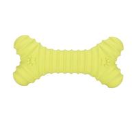 Qalvona Jouet à Mâcher pour Chien, Os de Dentition en Latex Vert, Jouet Sonore, Confortable pour Chiots et Chiens - Amusant et Durable, Facile à Nettoyer, Idéal pour Le Développement Ora (Verte)