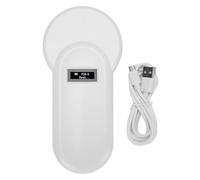 Qalvona Lecteur Puce Animale 134,2 KHz Portable, Affichage OLED, Haute Sensibilité, Compatible ISO11784 5 FDX B - Recharge USB Rapide, Léger, pour Gestion Bétail et Animaux Domestiques