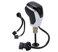 Qalvona Levier de Vitesses LED avec Indicateur, Pommeau de Changement de Marque en ABS et Cuir Nappa Rouge, Compatible Mk3 5E 2013-2019 - Design Haut de Gamme, Installation Facile, Pou (Rouge)