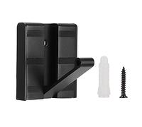 Qalvona Patère Murale Pliable en Aluminium, Crochet de Rangement Noir, Simple et Compact - Gain de Place Optimal, Résistant et Polyvalent pour Cuisine Salle de Bain