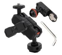 Qalvona Plateau de Libération Rapide avec Bras Magique, Aluminium, 360° Rotatif, Léger et Portable - Réglage Universel, Double Rotule, Optimisé pour Photographie Vidéo