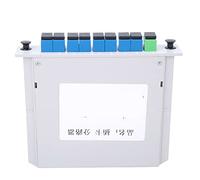 Qalvona PLC Splitter Optique 1x8, Diviseur Fibre Optique Haute Qualité pour Systèmes de Communication Optique - Faible Perte d'Insertion, Stabilité Environnementale, Convient Réseaux FTT