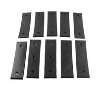 Qalvona Rideaux pour remorque de Bateau, Lot 10 Pièces, 3 x 10 Pouces, Noir, Glissières en ABS - Réduit la Friction, Facilite Le Chargement et Le Lancement, Compatible Presque Toute