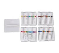 Qalvona Set de 48 Marqueurs Peinture Acrylique, Feutres Liquides Directs, Couleurs Vives, Boîte de Rangement Pratique - Séchage Rapide, Multi - surfaces, Idéal pour Artisans et