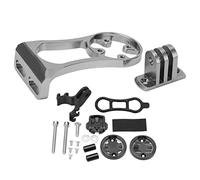 Qalvona Support Compteur Vélo en Aluminium et Plastique, Fixation Guidon Avant Rouge, Extension Pratique pour Ordinateur Vélo - Résistant et Compact, Installation Simple pour (De Couleur)