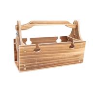 Qalvona Table de Pique - Nique Pliante en Bois, Panier 2 en 1 avec Porte - Verres à Vin, Couleur Bois Grainée - Portable, Convertible, Idéale pour Extérieur et Loisirs (Gris Anthracite)