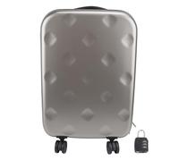 Qalvona Valise 20 Pouces Légère, ABS Résistant, Grise, Roulette 360 Degrés, Serrure à Code - Design Pliable Gagne Espace, Sécurité Renforcée, Parfaite pour Voyageurs
