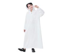 Qamis Enfant 4 Ans - Hauts Longues pour Garçons, Vêtements Décontractés, Parfaits pour Les Enfants De 4 À 14 Ans, Coupe Confortable pour Un Usage Quotidien (White, 13-14 Years)