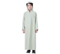Qamis Garcon de Ramadan Djellaba Enfant Garçon Priere Islamique Qamis Manches Courtes Robe de Priere Dubai Robe Musulmane Marocaine Djellaba Caftan Jilbab Abaya