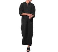 Qamis Homme Tunique Deguisement Aladin Adulte Djellaba Moderne À Motifs Géométriques Style Marocain Urbain Mariage Broderie Dorée Haute Qualité Éclatante Caftan Abaya Marocaine Tenue Africaine Le no