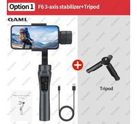 QAML-Stabilisateur de smartphone F6 à cardan 3 axes,téléphone portable,iPhone,Android,enregistrement vidéo,prise en charge du suivi du visage Andrea Zoom - Type Option 1