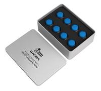Qanba Gravity KS Arbres mécaniques boutons-poussoirs silencieux 30mm Snap-in (Boîte (Noir transparent Bleu D07(8 pcs))