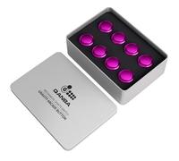 QANBA Gravity KS Lot de 8 boutons d'arcade mécaniques à clipser Couleur métallique 30 mm Violet G03