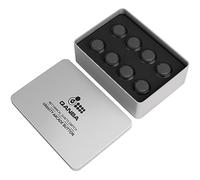 qanba Gravity KS Lot de 8 tiges mécaniques silencieuses 30 mm à clipser dans une boîte Noir transparent D04