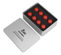 qanba Gravity KS Lot de 8 tiges mécaniques silencieuses à clipser Rouge transparent 30 mm