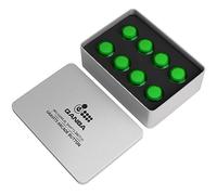 Qanba Gravity KS Mechanical Shafts Silent Pushbutton 30mm Snap-in (Boxed） (Clear Green D05(8 pcs）)