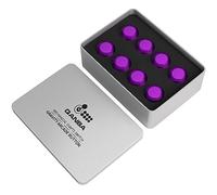 QANBA Gravity KS Mechanical Shafts Silent Pushbutton 30mm Snap-in (Boxed） (Clear Violet D03(8 pcs）)