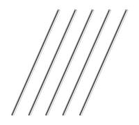 QANCEN 6 pièces Tige Acier Inoxydable, Tiges Rondes Solide 4mm x 200mm Tiges Acier Inox, Barre Rond Solide pour Divers Arbre Bricolage Artisanat Modèle Voiture Avion