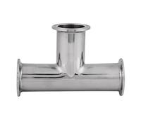 QANYEGN 1 Pcs Tri Clamp, Tri Clamp Tee 3 Way Ferrule Fittings, Stainless Steel Sanitary Clamp Tee Tri Clamp Tri Clover Fittings Accessory