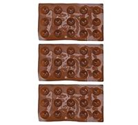 QANYEGN 3 pièces 15 trous moule en silicone semi-sphère, moule à bombes au chocolat, moule de cuisson demi-sphère pour la cuisson, gâteaux en dôme, bonbons, gelée, mousse