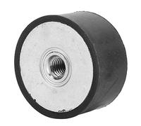 Qanyegn 4pcs Montage en caoutchouc de filetage femelle, supports d'isolateur de vibration en caoutchouc, amortisseur d'isolateur anti-bobine anti-vibration pour compresseur d'air (DE40*20 M8)