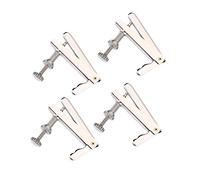 QANYEGN 4pcs violon Fine Tiners, métal tuners fines ajusteurs à cordes, tuners métalliques Remplacement de violoncelle pour les 3/4 et 4/4 reflets