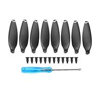 QANYEGN 8Pcs Drone Hélices Accessoires, LowNoise Props Lames Remplacement Accessoires pour X8 Mini (Orangefarbene Kanten) (Weiße Kante)