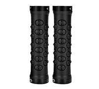 QANYEGN Bike Handlebar Grips, Cycling Handle Bar Anti slip Grips, Lock On Mountain Bike Handlebar Grips for Cruise Cycling (black)