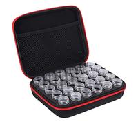 QANYEGN Bote De Rangement pour Peinture Diamantée, Valise De Rangement, Conteneur D'autocollants, Adapté Au Stockage De Matériaux De Peinture Diamantée(Rouge)