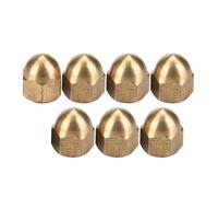 QANYEGN Brass Cap Nuts, Brass Acorn Nut Kit, Dome Head Cap Hex Nuts Set, Vehicle Fasteners M3 to M12 (M4 (20 pièces))