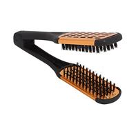 QANYEGN Brosse à cheveux, brosse à lisser les cheveux à élasticité à ressort, brosse plate Double face douce pour cheveux mouillés, secs, fins et épais