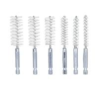 QANYEGN Brosse D'alésage en Nylon 6 Pièces, Brosse De Nettoyage à Fil Torsadé, Brosse Métallique Pour Perceuse électrique, Assortiment 6 diamètres avec 1 tringle flexible 4in