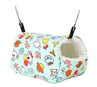 QANYEGN Cachettes de Cochon d'Inde, nids de Coton Suspendus pour Hamster, lit Suspendu, nids Chauds en Coton pour Rat, Hamster, Gerbille, Planeur de Sucre, Chinchilla (17 * 15)