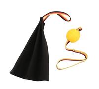 QANYEGN Chiffon de Morsure de Chien, Chiffon de remorqueur interactif en Cuir pour Chien, Jouets de Cordes de Chiffon de Morsure en Cuir avec Balle pour Outils d'entraînement de PE