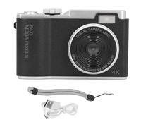 QANYEGN Digital Camera, 2.4 inch Screen 48MP Cameras, Portable 16x Zoom Selfie Cameras for Kid Student Children Teen Girl Boy Beginners (Black)