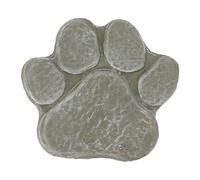 QANYEGN Dog Pawprint Memorial Stone, Pet Memorial Garden Stone, Lettring Dog Grave Marker Pet Monument for Outdoor Lawn Patio (Vert moussu)