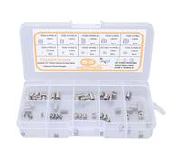 QANYEGN Écrou d'insertion, inserts filetés M2 M2,5 M3, kit d'assortiment d'inserts filetés en acier inoxydable pour la réparation des métaux et l'assemblage mécanique