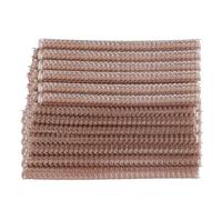 QANYEGN Épines de reliure à fil à Double boucle, bobines de fil de reliure, spirales de reliure d'une capacité de 100 feuilles pour lier des rapports et des projets, 100 pièces (Or Rose)