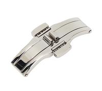 QANYEGN Fermoir de Montre, Fermoir déployant de Montre à Double Bouton, rallonge de Bracelet de Montre en Acier Inoxydable pour Accessoire de Remplacement de Bracelet de Montre en (4.5 * 19)