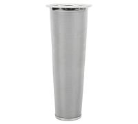 QANYEGN Filtre à Café Cold Brew En Acier Inoxydable 304, Déflecteur De Café. Filtre à Thé Cold Brew Avec Anneaux En Caoutchouc Blanc, Pour Boissons Aux Fruits Et Café Cold Brew(8 * 21cm)