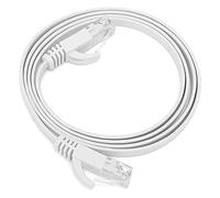 QANYEGN Flat Ethernet Cable, Ethernet Network Patch Cable, CAT6 Gigabit 8 Twisted Pair Network Jumper Flat Copper Wire Supplies (1m)