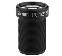 QANYEGN Lentille de caméra CCTV de 25 mm, Objectif Grand Angle HD, Objectif de caméra 5 Millions de Pixels avec Objectif Infrarouge pour la sécurité et la Surveillance