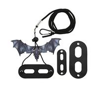 QANYEGN Ligot de Dragon Barbu et Harnais, Harnais de lézard réglable, Laisse de lézard en Cuir Souple pour Les Amphibiens et Autres Petits Animaux de Compagnie (Gris Noir)