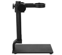 QANYEGN Microscope Stand Holder, Adjustable Aluminum Alloy Stand Bracket, Digital Electron Microscope Holder Accessory (Schwarz)