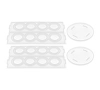 QANYEGN Moule en Silicone de Support de Dosette de café, Moule en Silicone de Support de Stockage de Capsule de café Rotatif à 360 degrés, Moule en résine d'outil de Support de